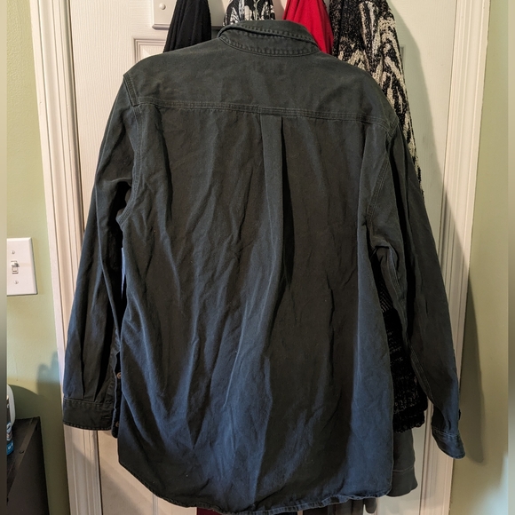 Carhartt dark green button down size large tall - Picture 3 of 3
